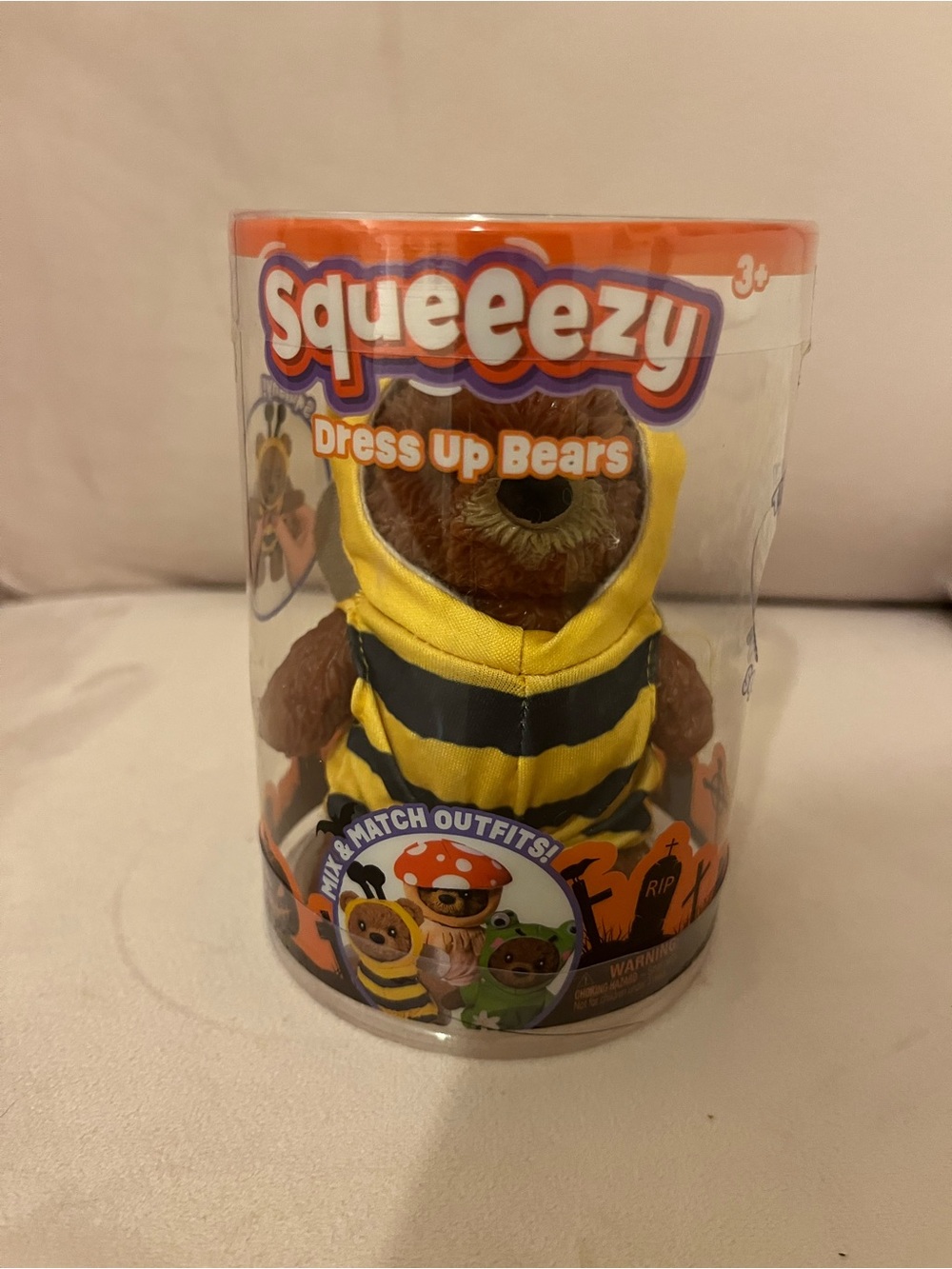 Squeezy Dress Up Bear - Yellow Bee Outfit NWT